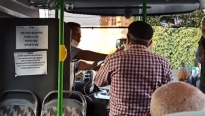 Otobüste ayakta yolcu tartışması