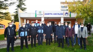 Başkan Gürkan'dan zabıtaya ziyaret