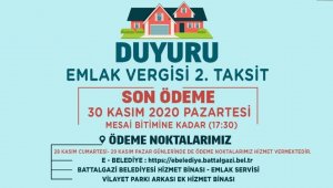 Battalgazi Belediyesi'nden vergi uyarısı
