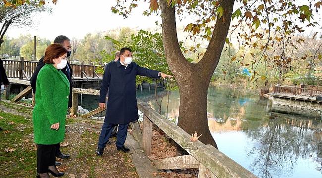 Turgut Özal Tabiat Parkı'ında yenileme çalışmaları başladı