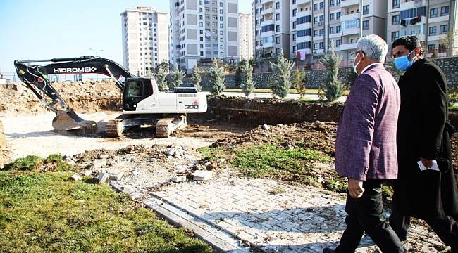Battalgazi semt kütüphanesi için ilk kazma vuruldu