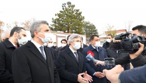 Demircan, Millet kütüphanesi inşaatında inceleme yaptı