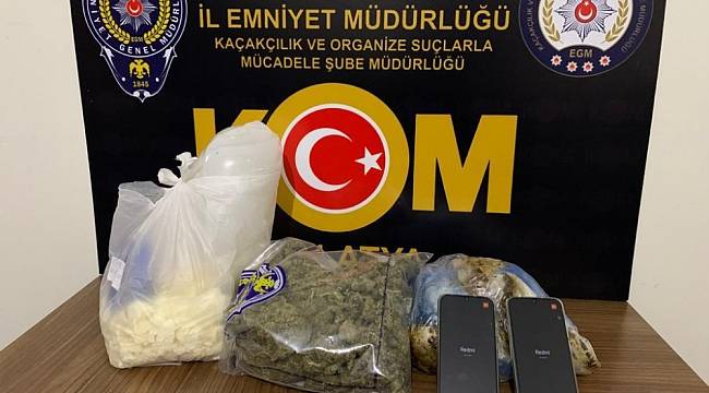 Peynir bidonunda esrar ele geçirildi