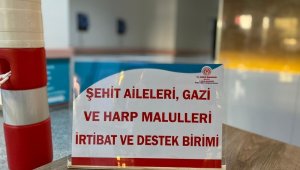 Şehit yakınları ve gaziler için hastanede VİP hizmet
