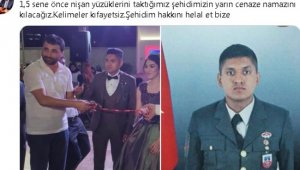 Başkan Samanlı; Kelimeler kifayetsiz. Şehidim hakkını helal et bize
