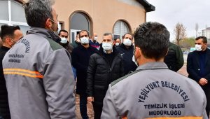 Çınar, temizlik ekipleriyle bir araya geldi