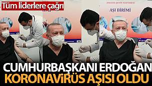 Cumhurbaşkanı Erdoğan Koronavirüs Aşısı Oldu