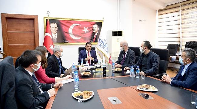 Fransız ve AB heyetinden Başkan Gürkan'a ziyaret