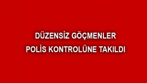 20 Düzensiz Göçmen Polis Kontrolüne Takıldı