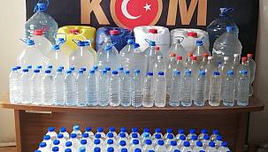 318 litre sahte içki ele geçirildi
