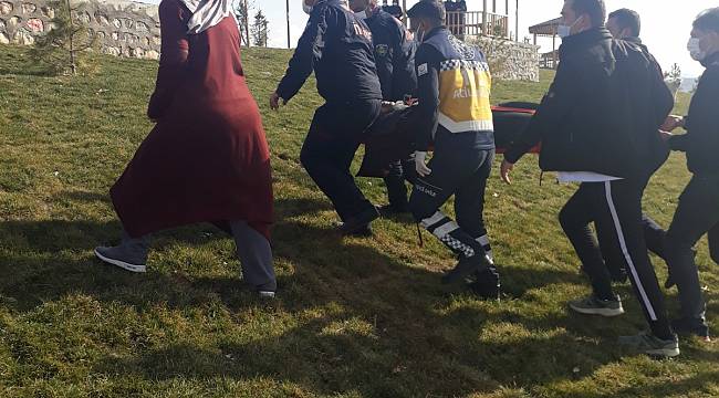 Uçuruma yuvarlanan 1 kişi yaralandı