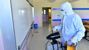 Yeşilyurt'ta ki okullar defezenfekte edildi