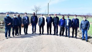 Çınar, Dilek Mahallesi'ndeki yol çalışmalarını inceledi