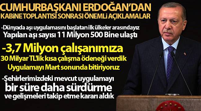 Erdoğan, Şehirlerde mevcut uygulamaya devam edilecek