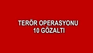 Terör operasyonu: 10 gözaltı