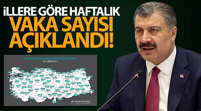 Bakan Koca, illere göre haftalık vaka sayısını açıkladı!