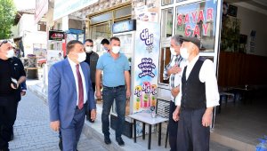 Başkan Gürkan, esnaf ve vatandaşları ziyaret etti