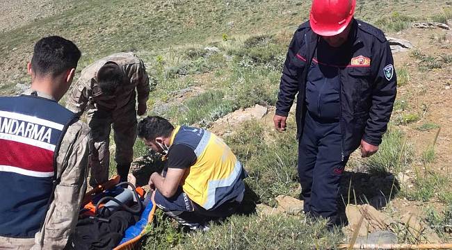 Doğanşehir'de Kayalıklardan Düşen Şahıs Yaralandı
