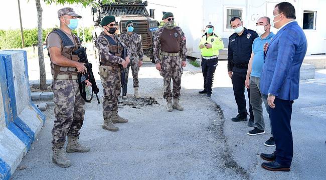 Başkan Gürkan, güvenlik güçleriyle bayramlaştı
