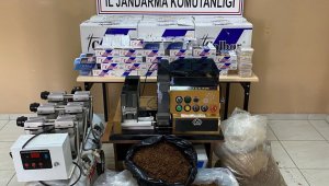 Jandarmadan kaçak sigara operasyonu