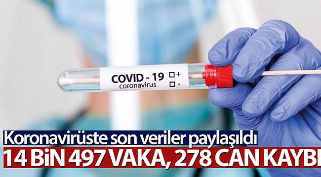 Son 24 saatte 14 Bin 497 koronavirüs vakası tespit edildi