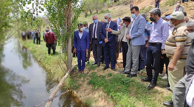 Şahnahanlıların sulama kanalı problemi çözüldü