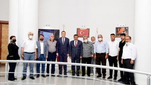 AK Parti yerel yönetimlerden Başkan Gürkan'a ziyaret
