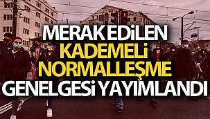Kademeli Normalleşme Genelgesi Yayımlandı