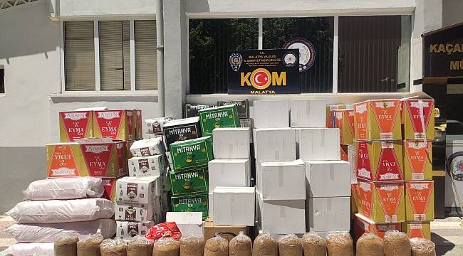 Malatya'da 1 milyon 244 bin makaron ele geçirildi