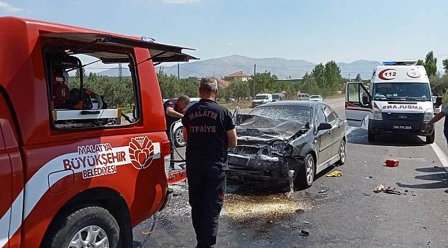 Malatya'da trafik kazası: 4 yaralı