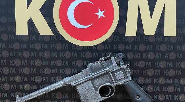Yarı otomatik tabanca ele geçirildi