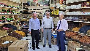 Başkan Evren’den esnaf ziyareti