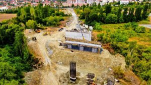 Başkan Gürkan, viyadük çalışmalarını inceledi