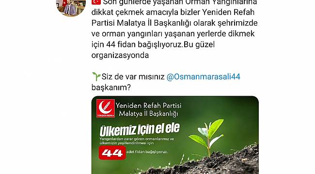 Başkan Yıldırım'dan Anlamlı Çağrı