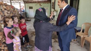 Kaymakam Ülkü'den şehit ailelerine ziyaret