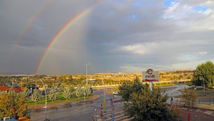 Malatya'da çifte gökkuşağı