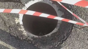 Rögara düşen genç yaralandı