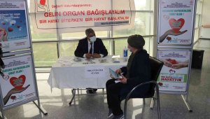 Eğitim ve Araştırma Hastanesi'nde organ bağışı standı kuruldu