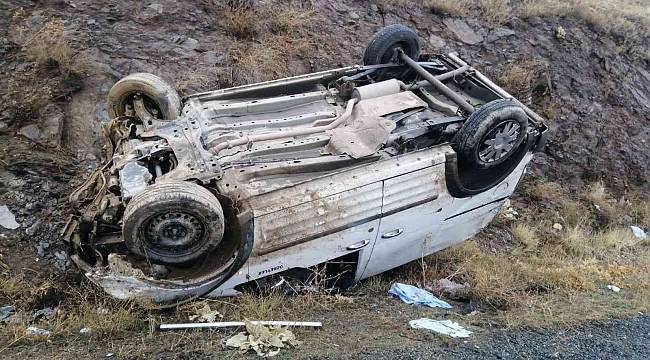 Köpeğe çarpmamak için manevra yapınca takla attı
