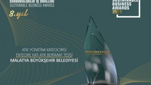 Malatya Büyükşehir entegre katı atık bertaraf tesisine ödül