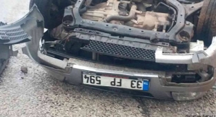 Doğanşehir'de kontrolden çıkan otomobil takla attı: 2 yaralı