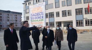 Rıdvan Mertöz Ortaokulu 115 günde tamamlandı