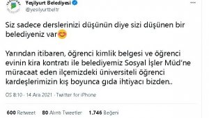 Üniversite öğrencilerine Yeşilyurt Belediyesinden Destek