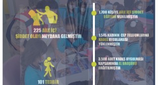 225 kadın şiddetten şikayetçi oldu