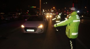 Malatya'da polisten yeni yılda alkol denetimi