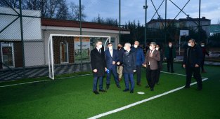 Vali Baruş ve Başkan Çınar, yatırımları incelediler