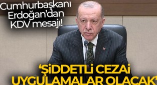 Cumhurbaşkanı Erdoğan'dan KDV Mesajı