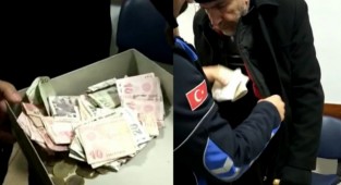 Dilencinin üzerinden çıkan para şaşırttı