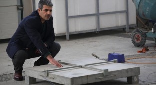 Don ve buzlanmaya karşı ısınabilen beton plak geliştirildi