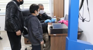 Engelli öğrencilerin parmak izi alındı